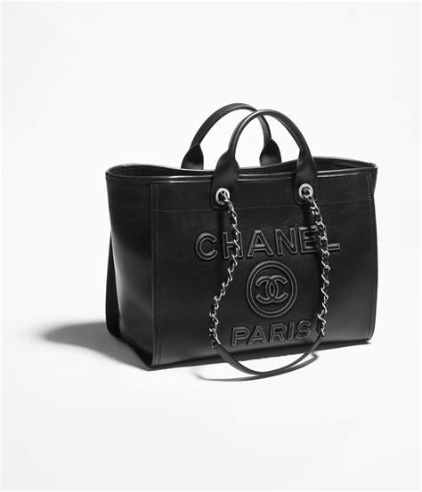 8364064 chanel bag|Large shopping bag, Calfskin & silver.